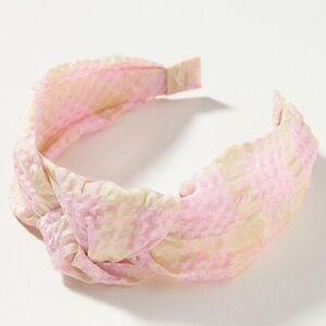 NWT Anthropologie Picnic Pink Knotted Headband